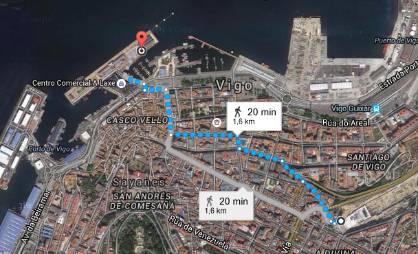 Cómo llegar al puerto de Vigo