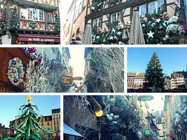 Mercado de Navidad de Estrasburgo de día