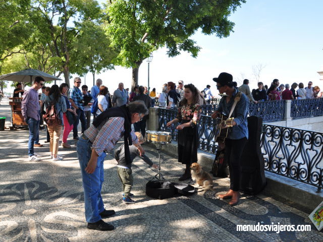 Músicos en Lisboa