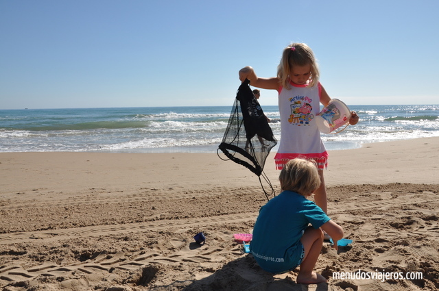 Día en la playa con niños